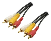 Comprar Cabo De Audio E Video 3rca + 3rca Gold 1,80 Metros