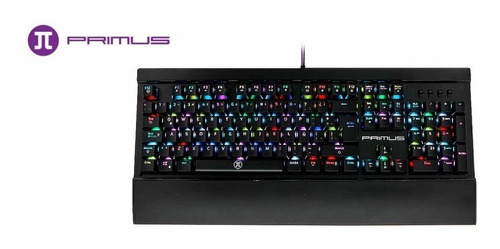 Teclado Primus Gaming, Usb, Con Iluminacion Rgb Configurable