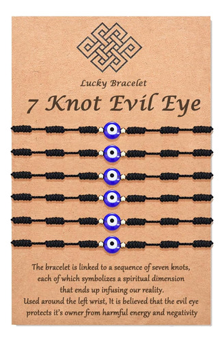 Tarsus Evil Eyes Pulsera Ajustable Ojo Turco Kabbalah Amulet