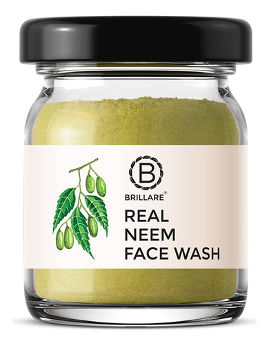 Brillare Limpiador Facial En Polvo Real Neem, Lavado Facial.