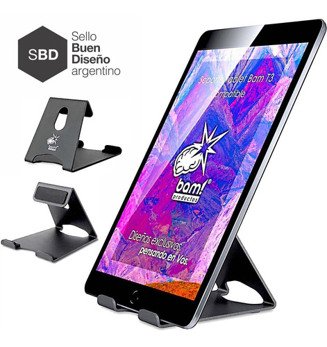 Imagen 1 de 7 de Soporte Para Tablet Bam T3  iPad  Samsung De 4 A 14 Premium!