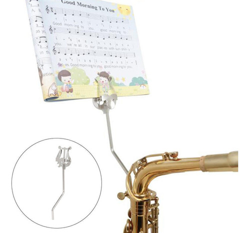 Clip De Partitura De Saxofón Alto Sax Lyre Clamp On Holder