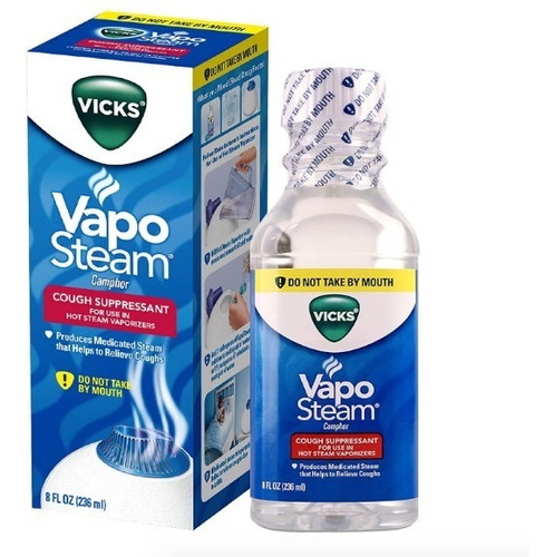 Vicks Vaposteam 8oz Liquido Medicinal Resfriado Vaporizador