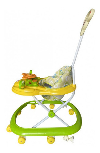 Andaderas Para Bebes Con Bastón Play Musical Color Verde