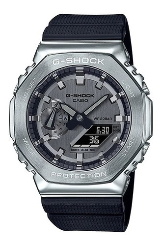 Reloj Casio G-shock Metal Original Gm-2100-1a Time Square