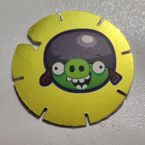 Mini Vuela Tazos Gold Angry Birds #68 Cerdo Cabo Sabritas (Usado)