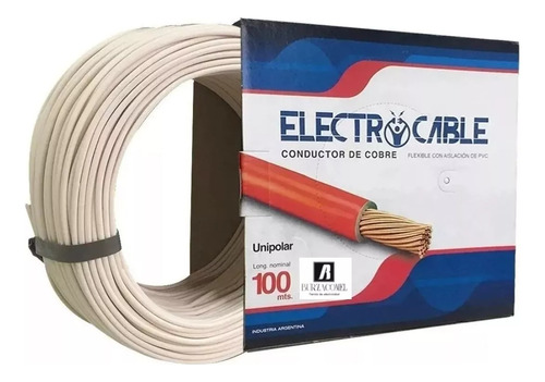 Cable Unipolar 2.5mm Electrocable Cobre Nm-02-c4 100mts