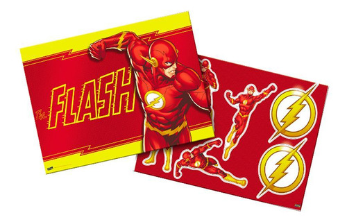 Kit Decorativo Flash Painel + 6 Peças Destacáveis Festa
