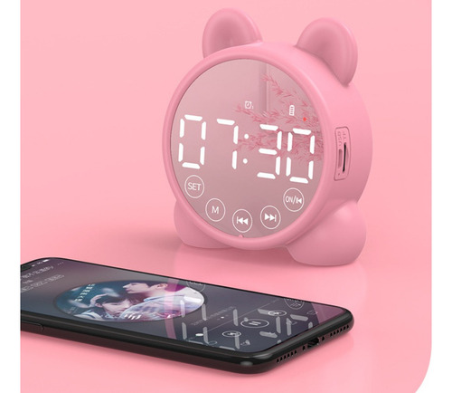Reloj Con Altavoz Bluetooth Multifuncional, Reloj Despertado