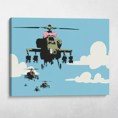 Cuadros Choppers- Banksy Street Art- 70x90 Cm