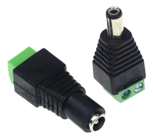 Conector Dc Para Cámara A Bornera Cctv El Par