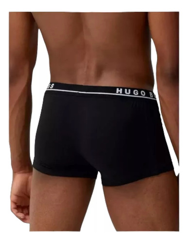 Boxer 3 Pack Trunk Hugo Boss De Algodon Hombre - Original