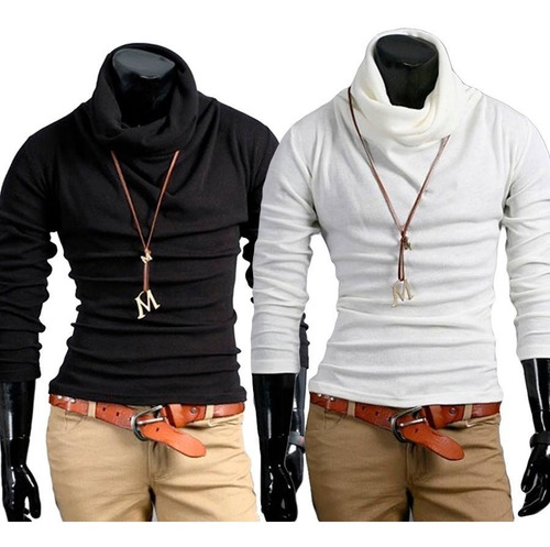 Buzo Cuello Tortuga Abrigo Camibuso Negro Original Maxi®