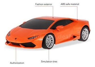 Rastar 71500 27 Mhz Rc 1/24 Lamborghini Huracan Modelo Coche