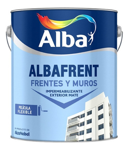 Albafrent Muros Latex Exterior 4l Impermeabilizante Alba Mm