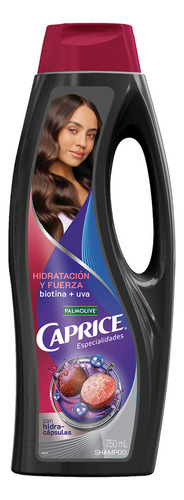 Shampoo Caprice Hidratación Fuerza Biotina + Uva 750 Ml