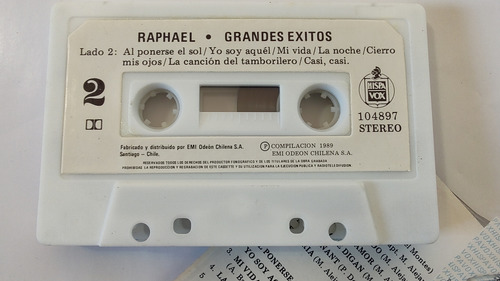Cassette De Raphael Grandes Éxitos (#2556 (Usado)
