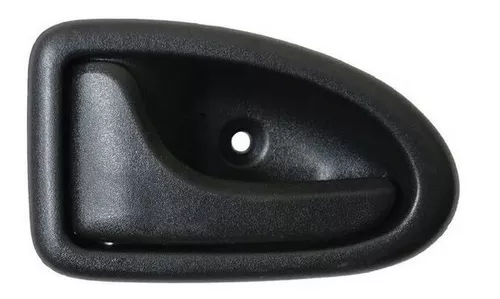 Maneta De Puerta Interior Renault Megane 2002-2006 Para Cable / Con Palanca  Cromada / Base Negro / Trasera Izquierda