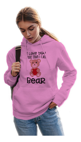 Sudadera I Love You Bear Amor Amistad Pareja