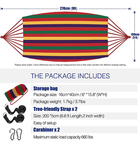Hamacas Portátiles De Lona For Colgar, Cama, Cama, Columpio