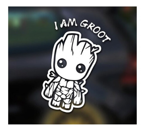 Sticker Autos I Am Groot Guardianes De La Galaxia