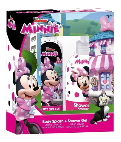 Set Body Splash 200 Ml Minnie Mas Shower Gel 280 Ml