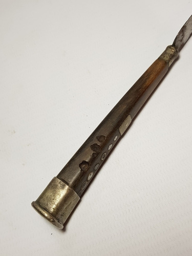 Imagen 9 de 10 de Antiguo Cuchillo Y Hachuela Raro Acero Carbono X 2 Mag 56361