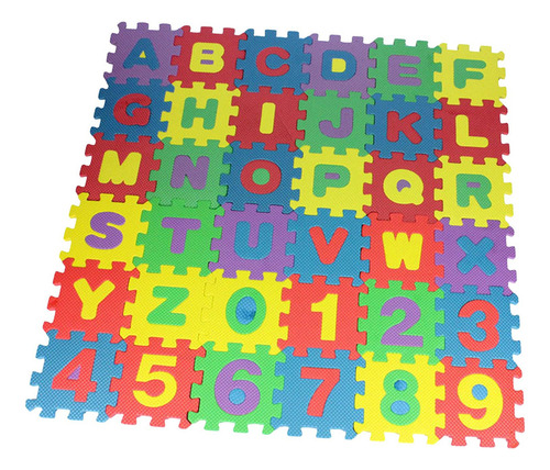 Nuevo Juego De 36 Puzzle Play Mat Alfabeto Número Eva