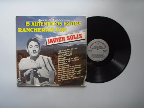 Lp Vinilo Javier Solis 15 Autenticos Exitos Rancheras P Usa