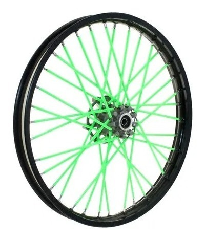 Imagen 2 de 2 de Cubre Rayos Moto Spoke Skins Varios Colores Tunning Bitemark