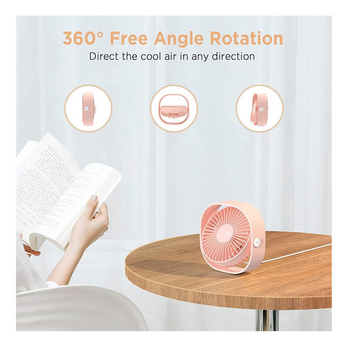 Desktop Fan Usb Easyacc, 3 Speed Mini Usb