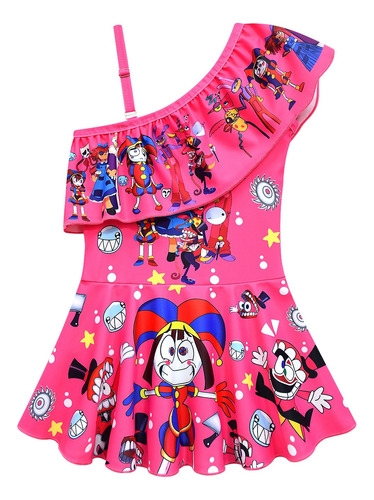 Traje De Baño Para Niñas Pamny Jax Magical Digital Circus K