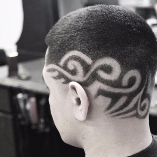 Imagen 10 de 10 de Patillera Profesional Cortadora Pelo Barberia Dibujos Cabeza