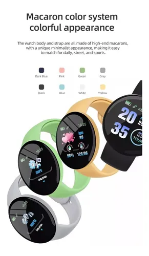 Reloj Inteligente D18 Deportivo Notificaciones Android Ios
