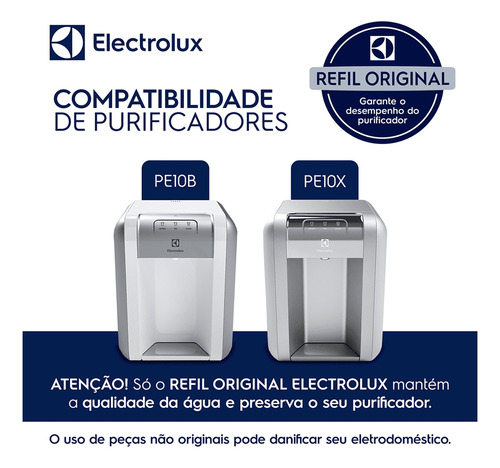 Refil Para Purificador De Água Pappca20 Creamy White Compatível Com Pe10b E Pe10x Electrolux