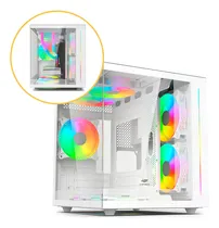 Comprar Gabinete Aquarius MT-G810WH C3Tech Gaming Branco Sem Fonte e Sem Cooler