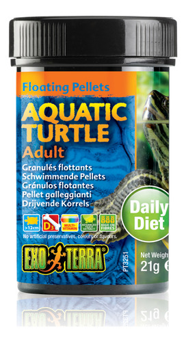Alimento Pellets Flotantes Vitaminas Minerales Para Tortugas