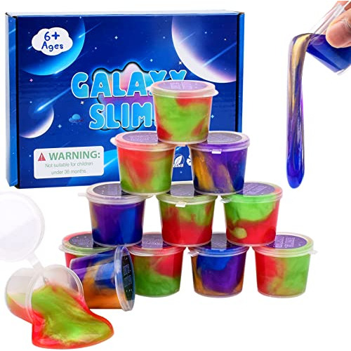 Galaxy Slime Kit 12 Pack, Mini Slime Party Favor Niños...