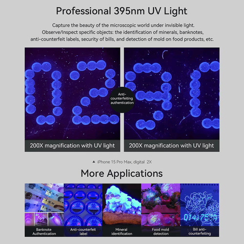 Lente Microscopio Para Celular 200x Uhd