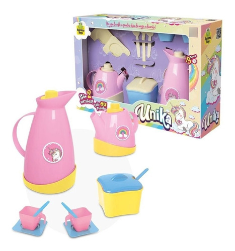 Jogo De Cozinha Hora Do Café Unicórnio Unika - Samba Toys 