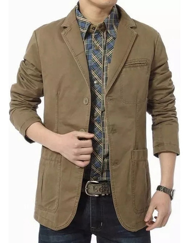 T Blazer Casual De Algodón Moderno Para Hombre 2023