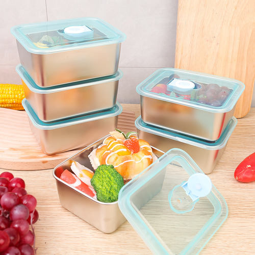 Contenedor De Almacenamiento De Alimentos De Acero Inoxidabl
