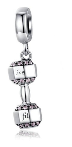 Charm Dije Pesa Live Fit Fabricado En Plata 925