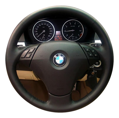 Funda Forro Cubre Volante Bmw Serie 5 2003-2009 Piel Genuina