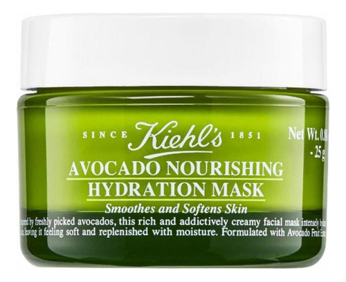 Mascarilla Facial Nutritiva Hidratante Avocado Kiehl's 25ml Tipo de piel Normal