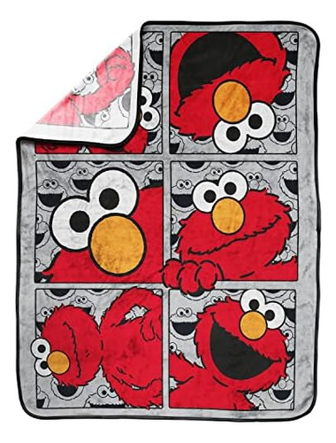 Manta Jay Franco Sesame Street Hip Elmo, 40 X 50 Pulgadas