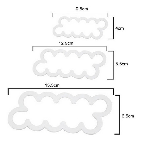 Imagen 3 de 7 de Set X3 Cortantes Rosa Facil Flor Fondant Porcelana Belgrano