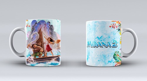 Tazas Personalizadas - Moanaa 2 - Lote * 10 Agua Moana 2