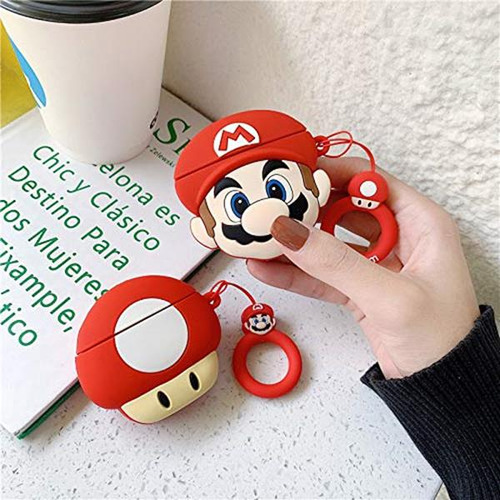 Bgaanm - Funda De Silicona Para AirPods 1/2 Con Llavero, Dis
