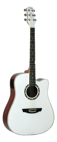 Violão Folk Strinberg Branco Cordas Aço Elétrico Cd40 C Wh Material Do Diapasão Sapele Orientação Da Mão Destro